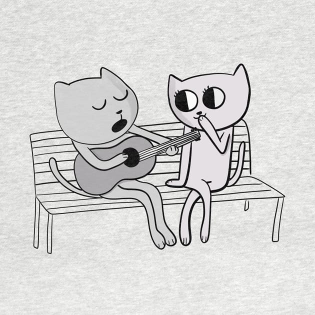 Serenading Cat Love by bethspencer